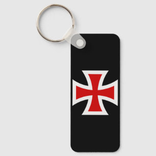 Templar Kreuz Premium Ritterliche Ehre Fine Art Schlüsselanhänger