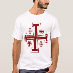 Templar Ritter-Kreuzfahrer-Jerusalem-Kreuz-T - T-Shirt