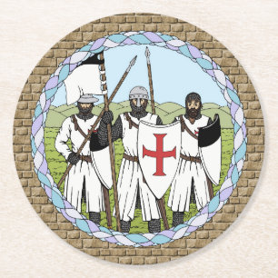 Templar Runder Pappuntersetzer