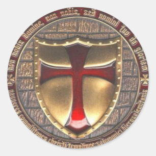 TEMPLAR-SYMBOL RUNDER AUFKLEBER