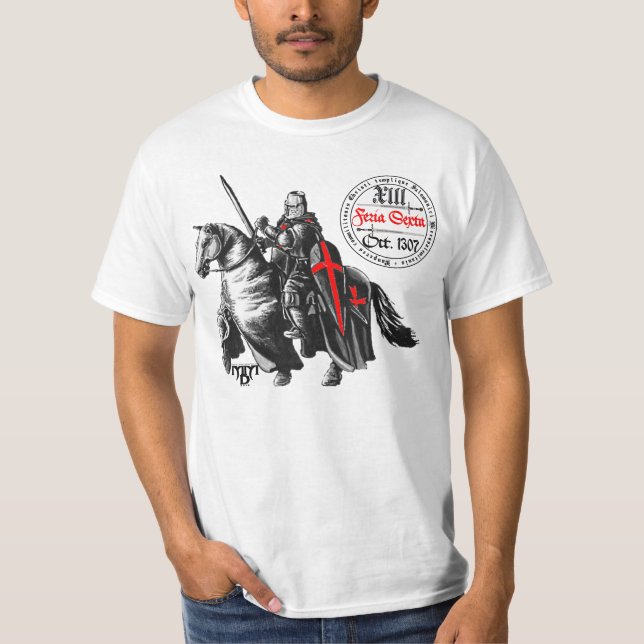 Templarii Freitag der 13 T-Shirt (Vorderseite)