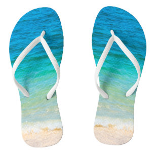 Template Adult Beach Waves Seaside Sand Flip Flops