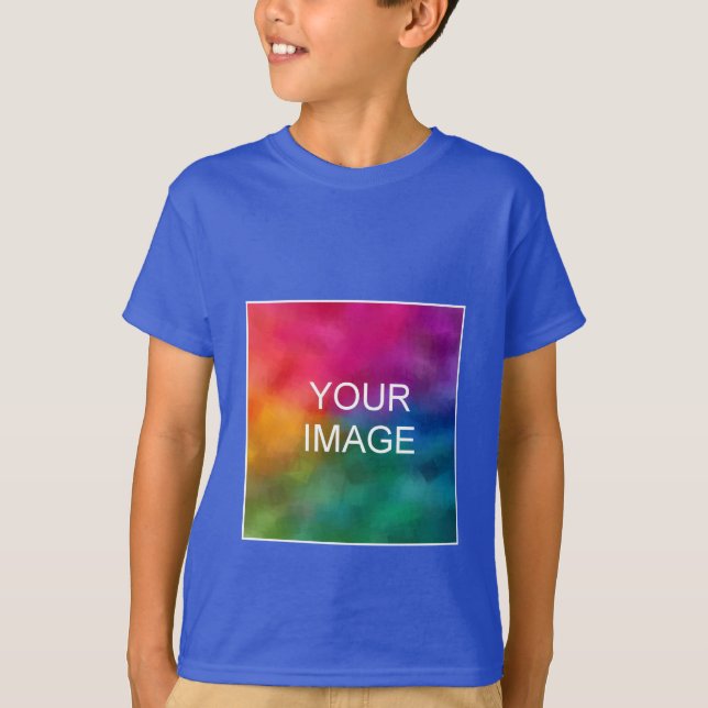 Template Boys Kids TShirts Hinzufügen von Bild Tex (Vorderseite)