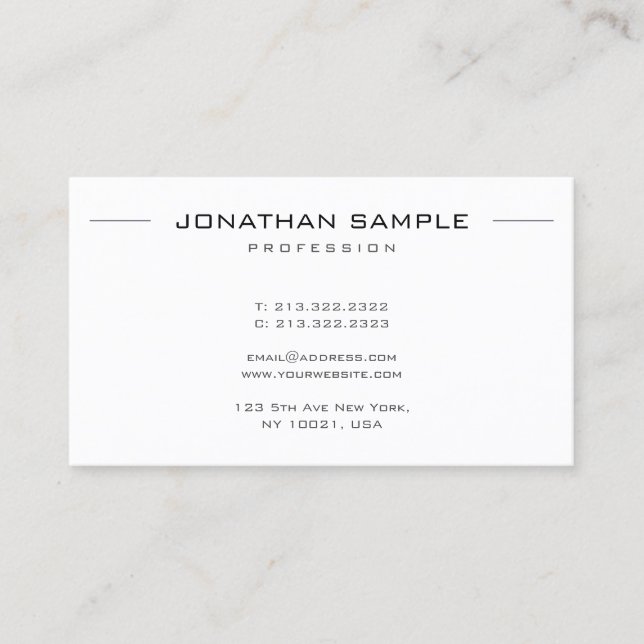 Template Businesscards Modern Beruflich Visitenkarte (Vorderseite)
