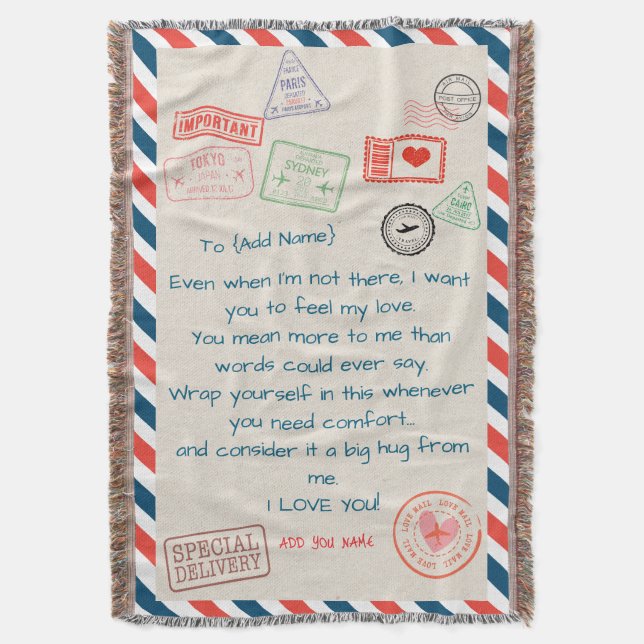 Template Custom Text Sherpa Blanket - Wir Liebe Si Decke (Vorderseite Vertikal)