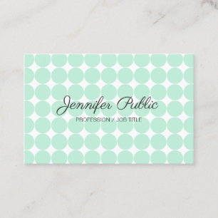 Template Elegant Mint Grün Moderne Schrift Bu Visitenkarte