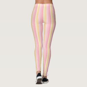 Template Elegant Moderne rosa gelbe weiße Farben Leggings