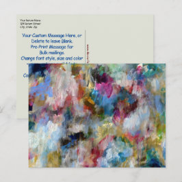 Template Fine Art Postcard Original Stormy Sky Postkarte