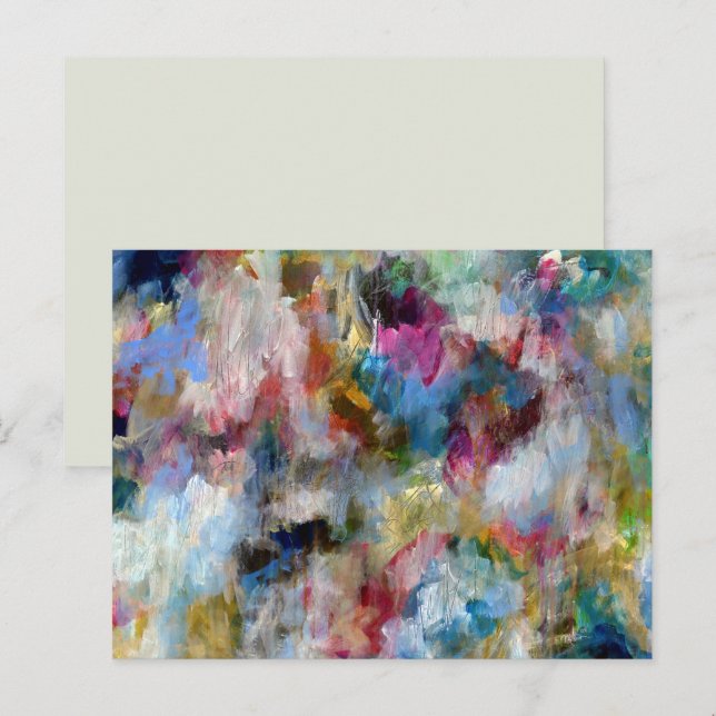 Template Fine Art Postcard Original Stormy Sky Postkarte (Vorne/Hinten)