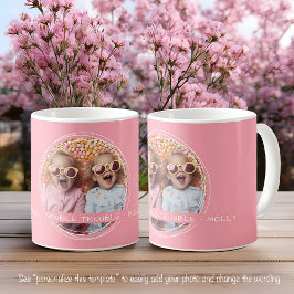Template Foto Message Keepake Twins Pink C51 Kaffeetasse
