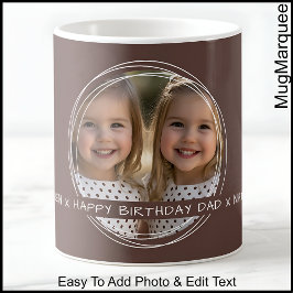 Template Foto Message Keepake Vater Brown C33 Kaffeetasse