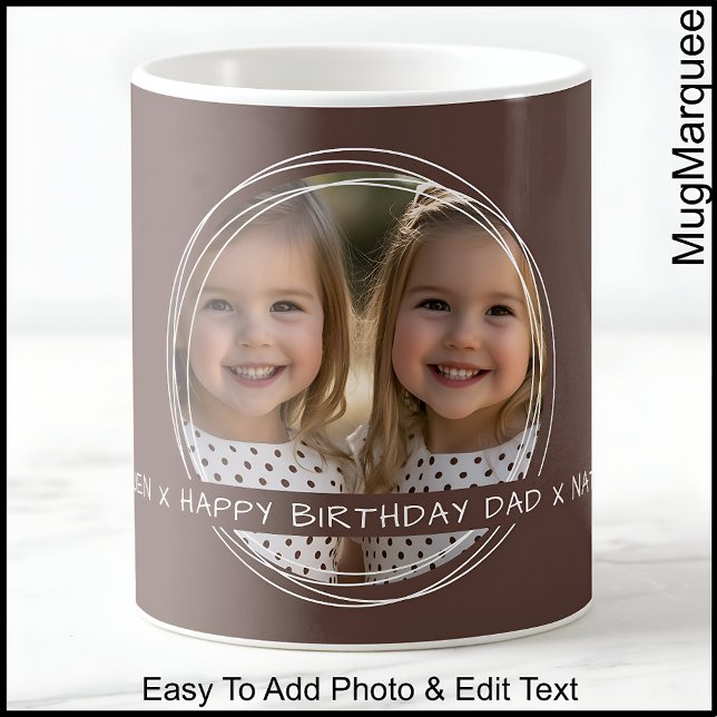 Template Foto Message Keepake Vater Brown C33 Kaffeetasse (Von Creator hochgeladen)