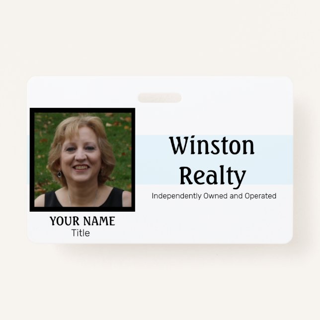 TEMPLATE FÜR Business Abzeichen mit Foto-ID Ausweis (Vorderseite)