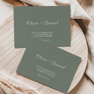 Template für die Adresse des Sage Green Wedding En
