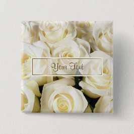 Template für die Elegance White Rose Button