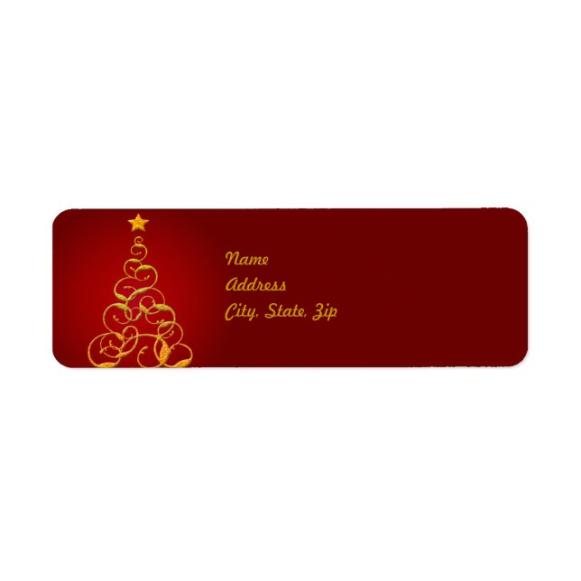 Template für die Weihnachtsbaumadresse (Vorne)