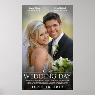 Template für ein individuelles Hochzeitmovie Poster