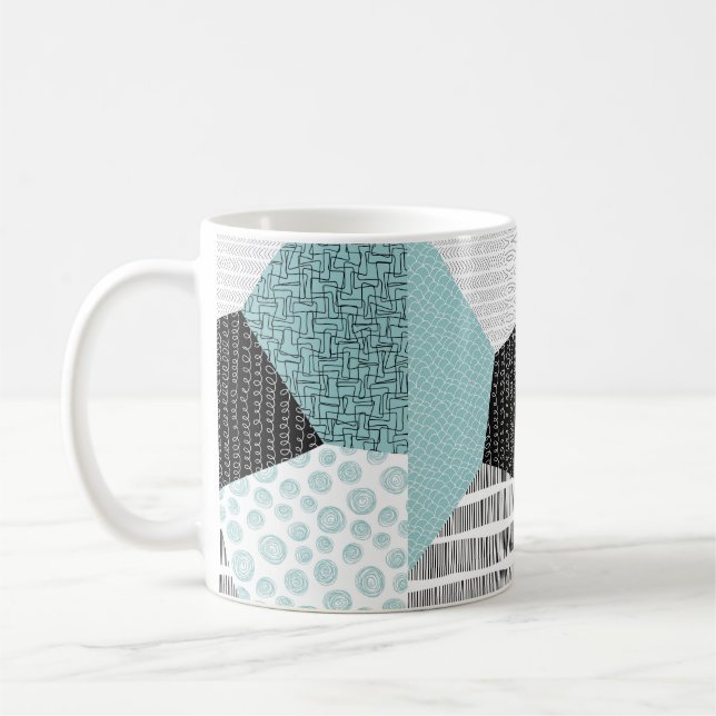 Template Grußkarte oder Banner. Abstrakte Backgro Kaffeetasse (Links)