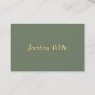 Template Handwriting Moderner Beruflicher Luxus Visitenkarte