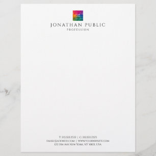 Template Letterhead Custom Company Logo Modern Briefbogen