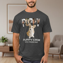 Template Men's T-Shirts Pet Puppy Custom Photo 