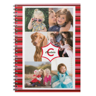 Template Monogram für persönliche Fotos Notizblock