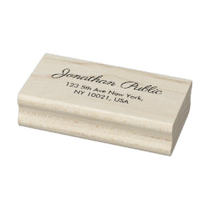 Template-Rücksendeadresse Kalligrafischer Skriptna Gummistempel