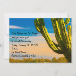 Template Saguaro Cactus Desert Wedding/Empfang Einladung