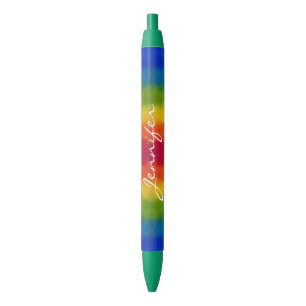 Template Trendy Colorful Custom Handwriting Kugelschreiber