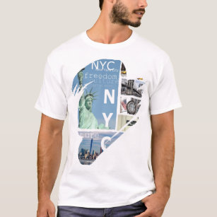 Template Trendy Modern Elegante New York City T-Shirt