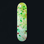 Template trendy Yellow Green Moderne Abstrakt Skateboard<br><div class="desc">Template Trendy Gelb Grün Moderne Abstrakte Kunst Leere Skateboard.</div>