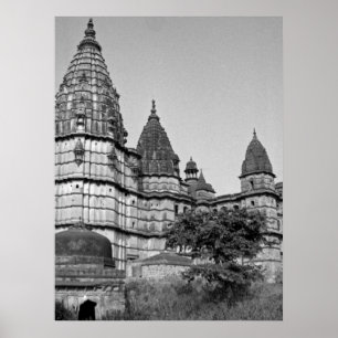 Temple à Varanasi Inde Poster