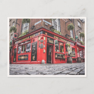 Temple Bar Dublin Irisches Pub-Foto Postkarte