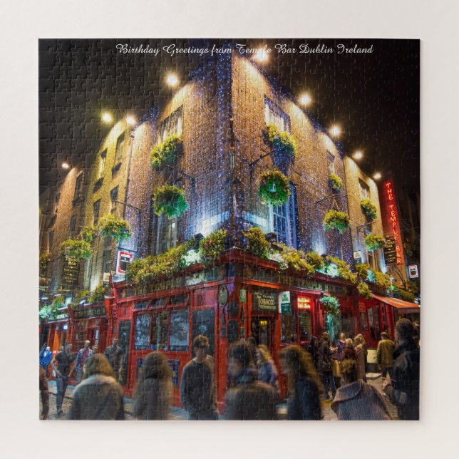 Temple Bar Dublin Irland. Jigsaw Puzzle (Vertikal)