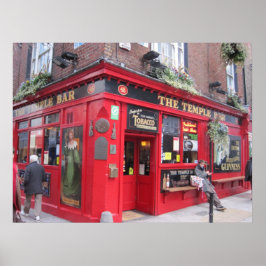 "Temple Bar" — Dublin, Irland Poster