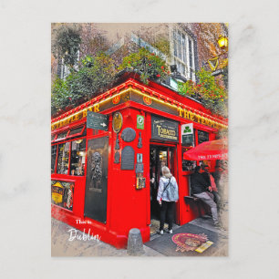 Temple Bar Dublin Irland Postkarte