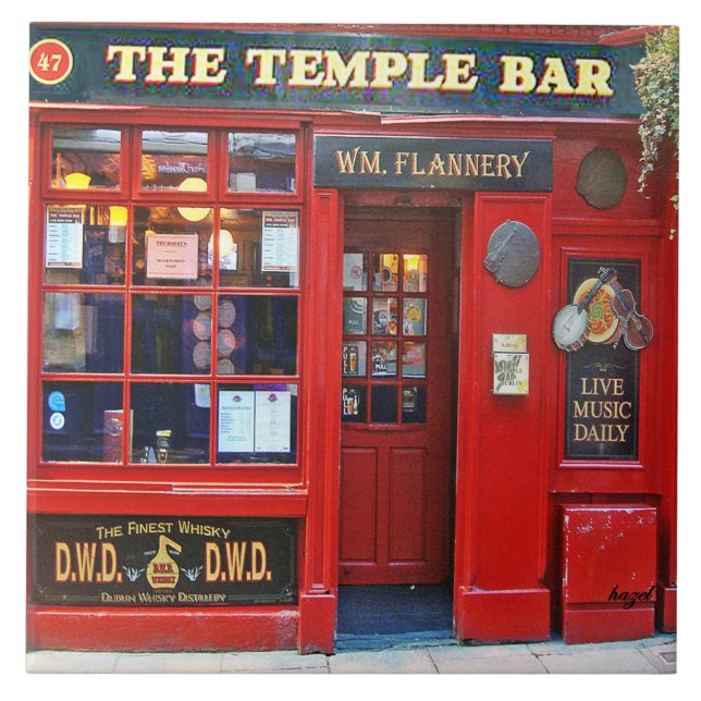 Temple Bar Dublin, Temple Bar Fliese (Vorderseite)