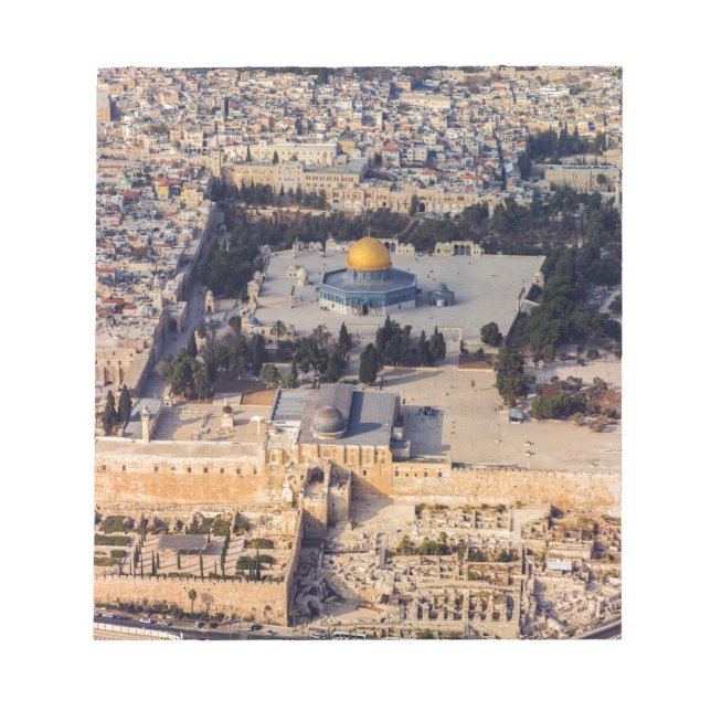 Temple Berg Alte Stadt Jerusalem Kuppel des Felsen Notizblock (Vorderseite)