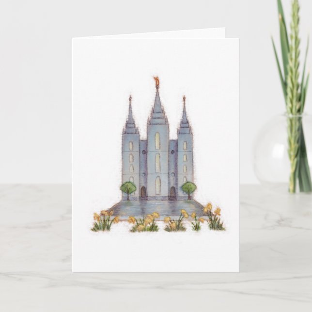 Temple Card Salz Lake City Karte (Vorderseite)