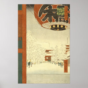 Temple de Kinryūzan, affiche d'Asakusa