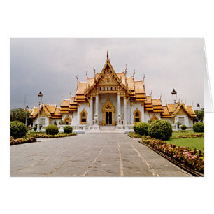 Temple de marbre d'or sur la carte de lion Khmer