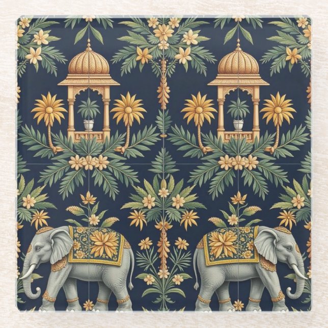 Temple Elephants Untersetzer (Vorderseite)