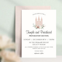 Temple et prêtrise Préparation Invitation