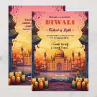Temple Glow Diwali Einladung