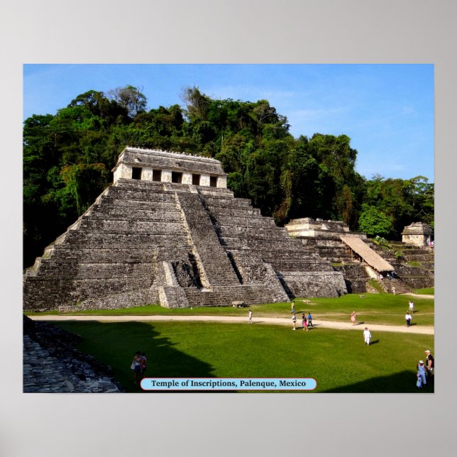 Temple of Inscriptions, Palenque, Mexico Poster (Vorne)