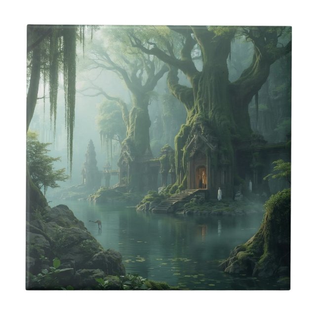 Temple of Moss and Mist Fliese (Vorderseite)