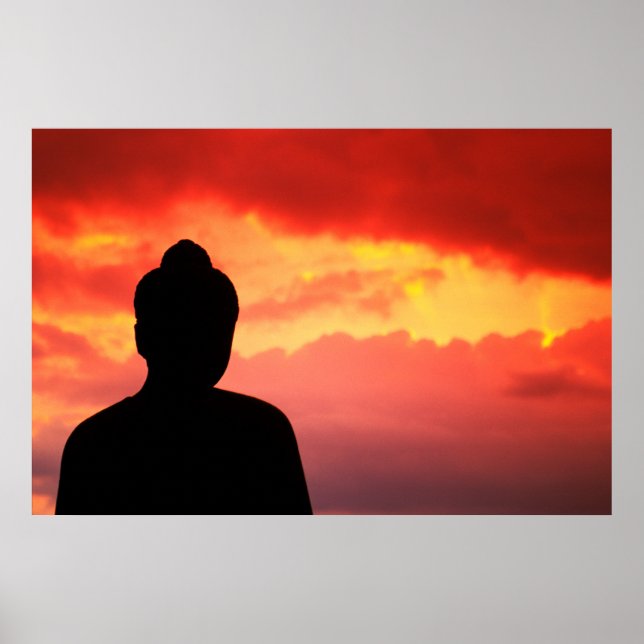 Temple Relic | Buddhistische Statue Poster (Vorne)