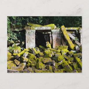 Temple Ruins in Kambodscha Postkarte