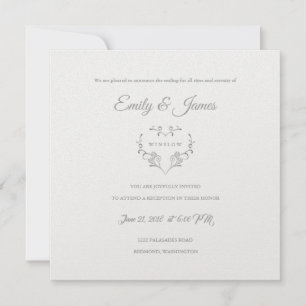 Temple Wedding Reception Card Extravagantes Herz E Einladung