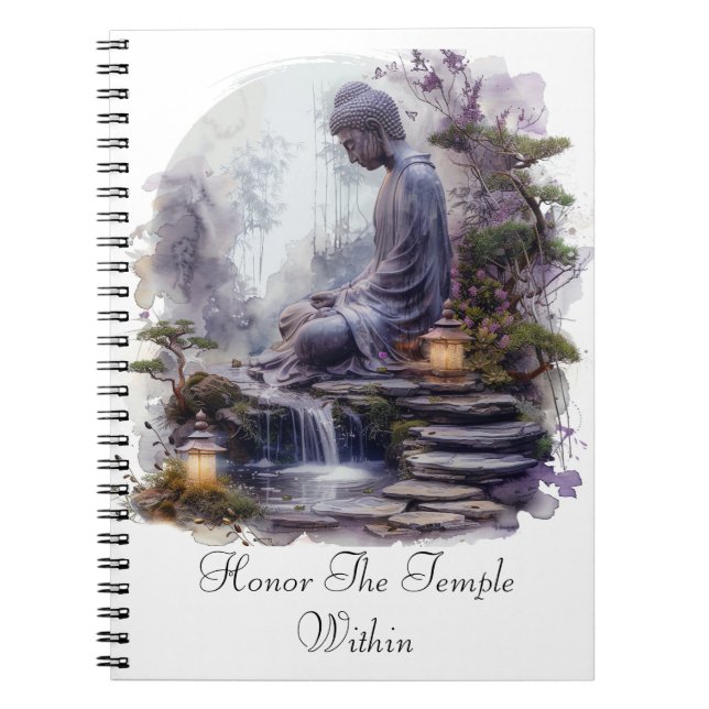 Temple Within Buddha Spiral Foto Notebook Notizblock (Vorderseite)